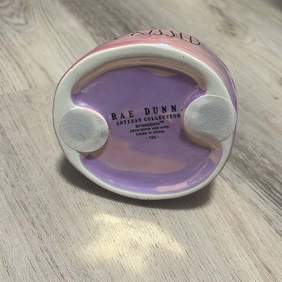 Brand New Rae Dunn Lustrous Ceramic Sun Kissed Mermaid Tail Pink Shimmer - Picture 4 of 4